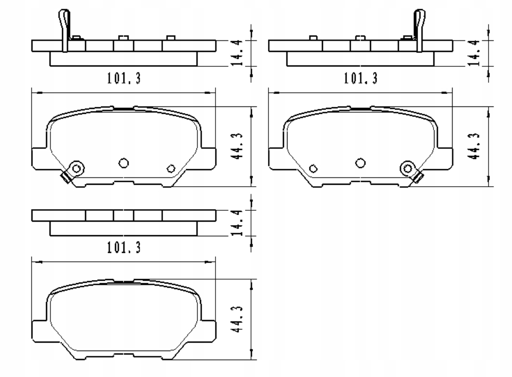 фото №4, Гальмівні колодки гальмівні задня mazda 6 mitsubishi outlander iii asx eclipse citroenc4