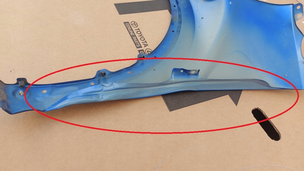 фото №12, Крыло правый перед toyota chr c-hr 16-