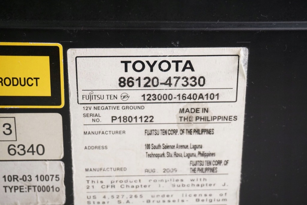 фото №6, Радио навигация toyota prius 86120-47330
