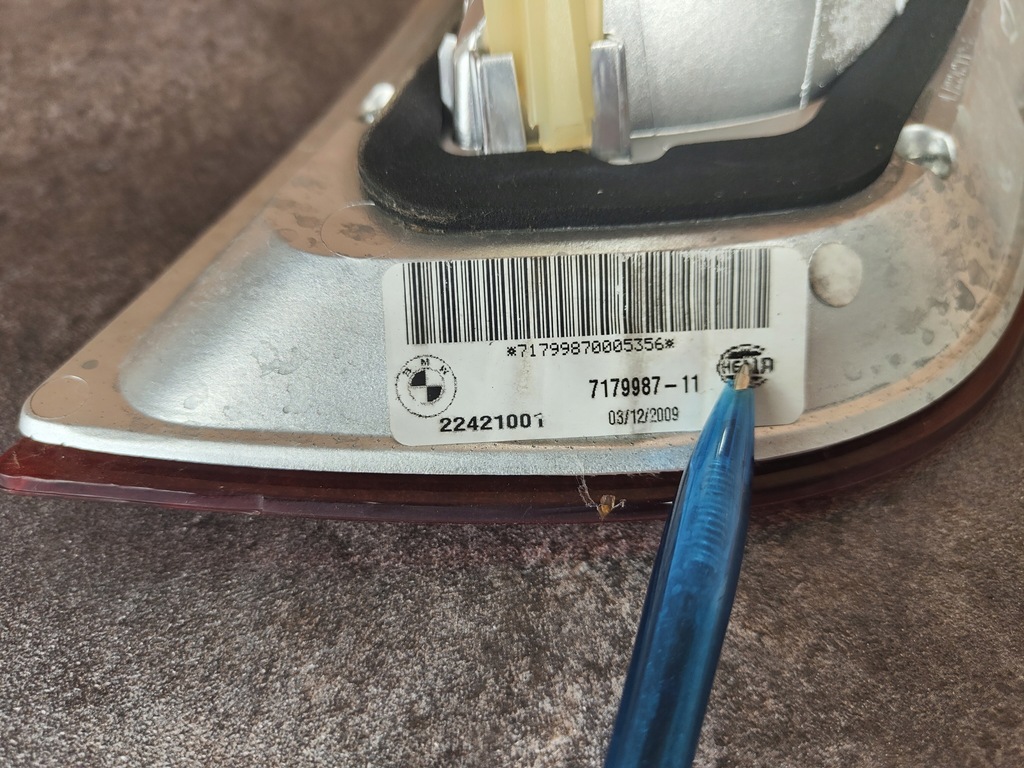 фото №8, Bmw e71 e72 x6 лампа задняя задняя левая w крышка led 7179987