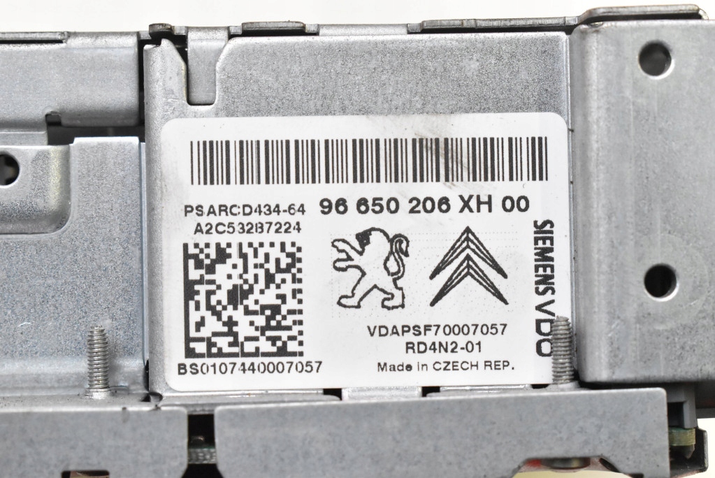 фото №6, Радіо радіопрогравач cd mp3 96650206xh00 peugeot 308 1 i t7 07-11