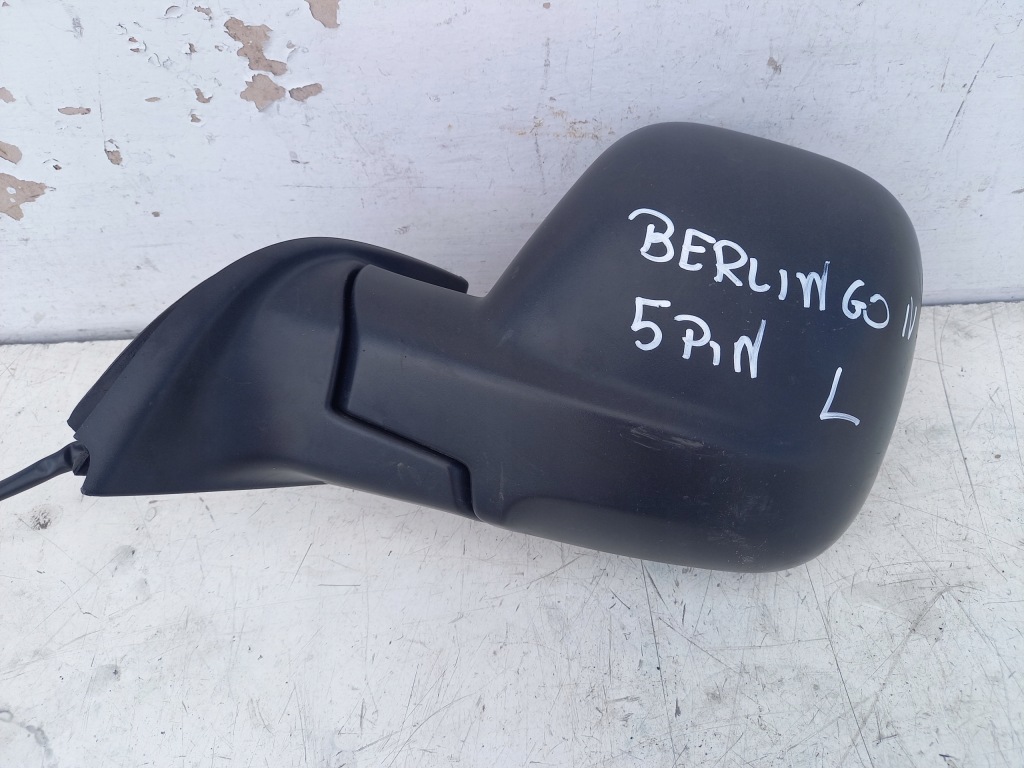 фото №1, Зеркало левая citroen berlingo iv 5pin