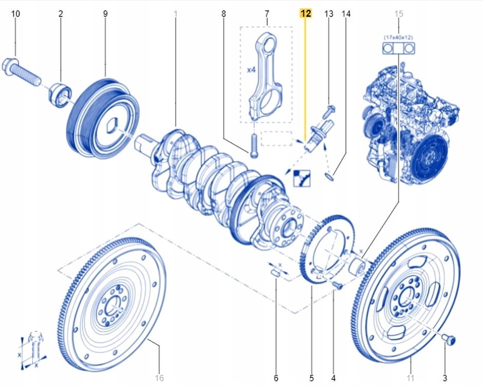 фото №9, Датчик положення вала korb. renault master / nissan nv400 2,3dci 11-