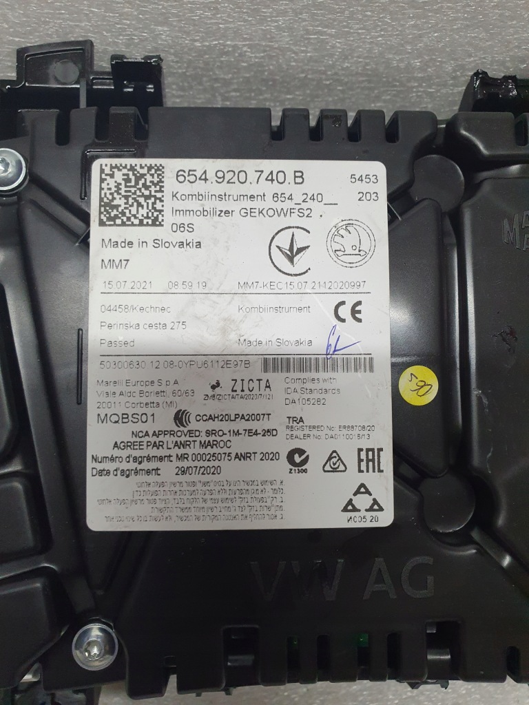 фото №3, Skoda fabia rapid scala счетчик приборы 654920740b