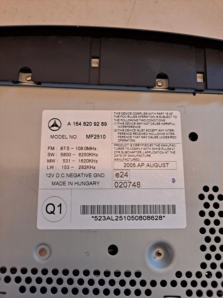 фото №8, Радіо заводський mercedes ml w164 a1648209289