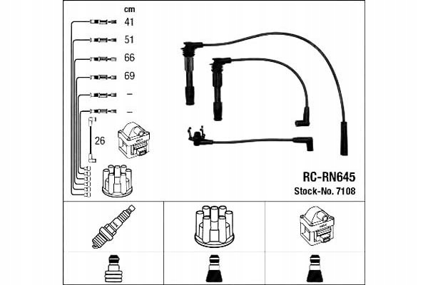 фото №2, Набір трубопровід запалювання ngk 7108