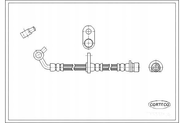 фото №1, Corteco шланг гальмівний honda cr-v ii 2.0 rd_