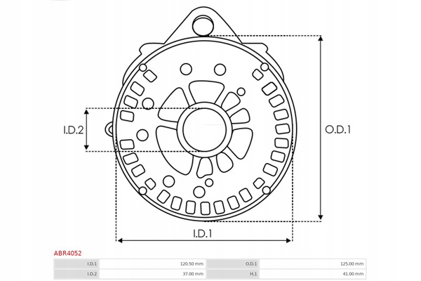 фото №4, Кронштейн, фланец приводной генератора as-pl abr4052