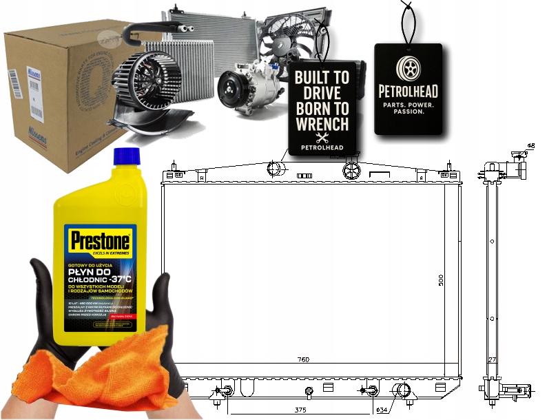 Купить Радиатор двигателя воды lexus rx 3.5h 10.15- nissens #petrolhead pro+ kit5