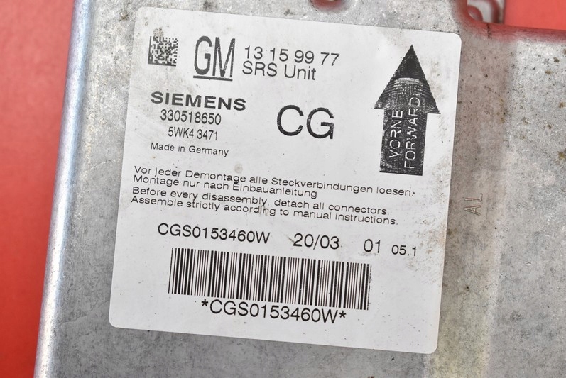 фото №7, Модуль датчик подушка безопасности подушек 13159977 opel signum 03-08