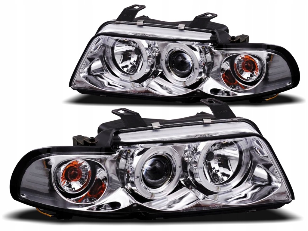 Фонари audi a4 b5 95-98r angel eyes кольца led sonar хром Оригинал