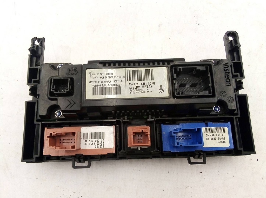 фото №6, Peugeot 407 2003 6451sc02 панель кондиционера обдув