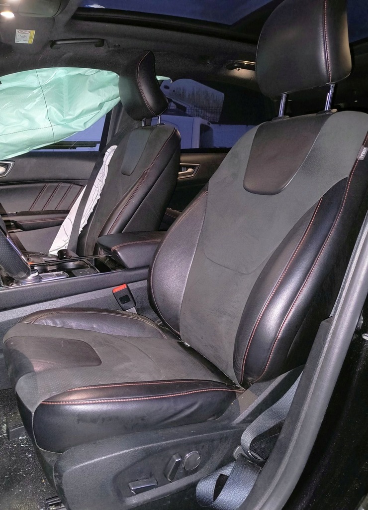 фото №11, Czarna стеля панорама стійки захист козирки ford edge ii lift st-line