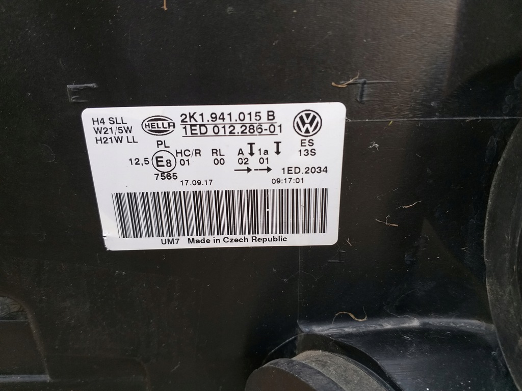 фото №7, Vw caddy lift лампа перед ліва