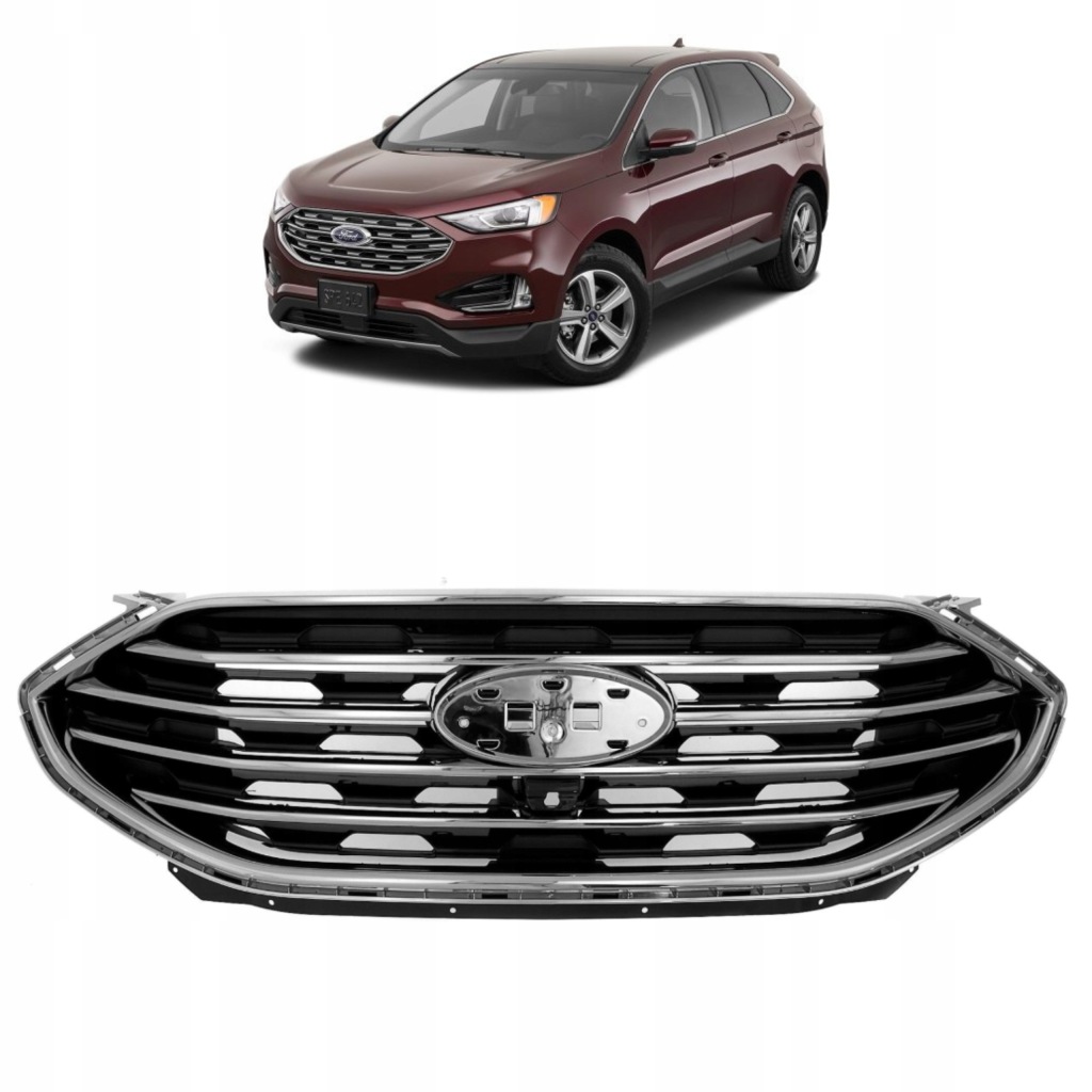 фото №1, Решётка радиатора решётка радиатора бампера хром pod камера ford edge 2019-