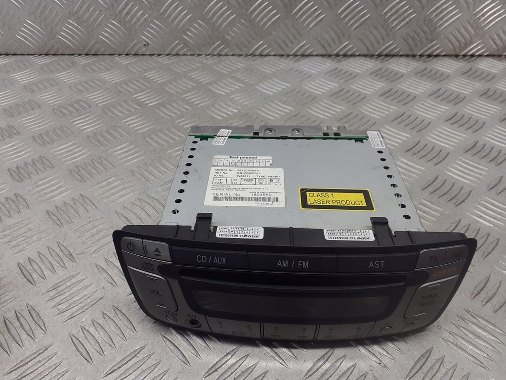 фото №1, Радіо заводський cd citroen c1 1.0 861200h010