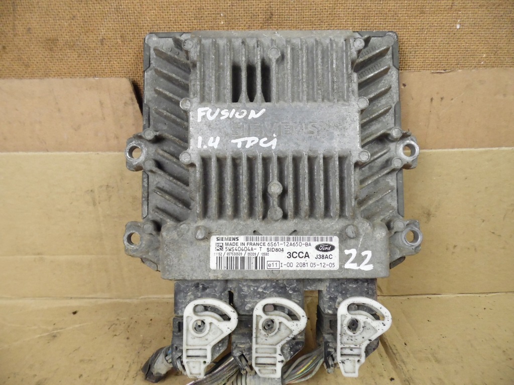фото №1, Fusion 1.4 tdci бортовой компьютер 5ws40404a