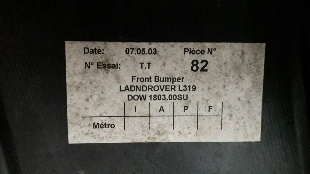 фото №9, Land rover discovery 3 l319 бампер передний