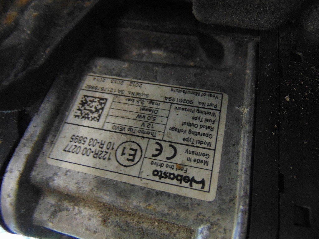фото №8, Webasto обігрівач vw passat cc дизель 3aa815005d