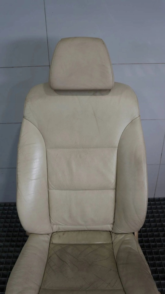 фото №11, Сиденье левый перед передний водителя кожа светлая bmw 5 e60 e61