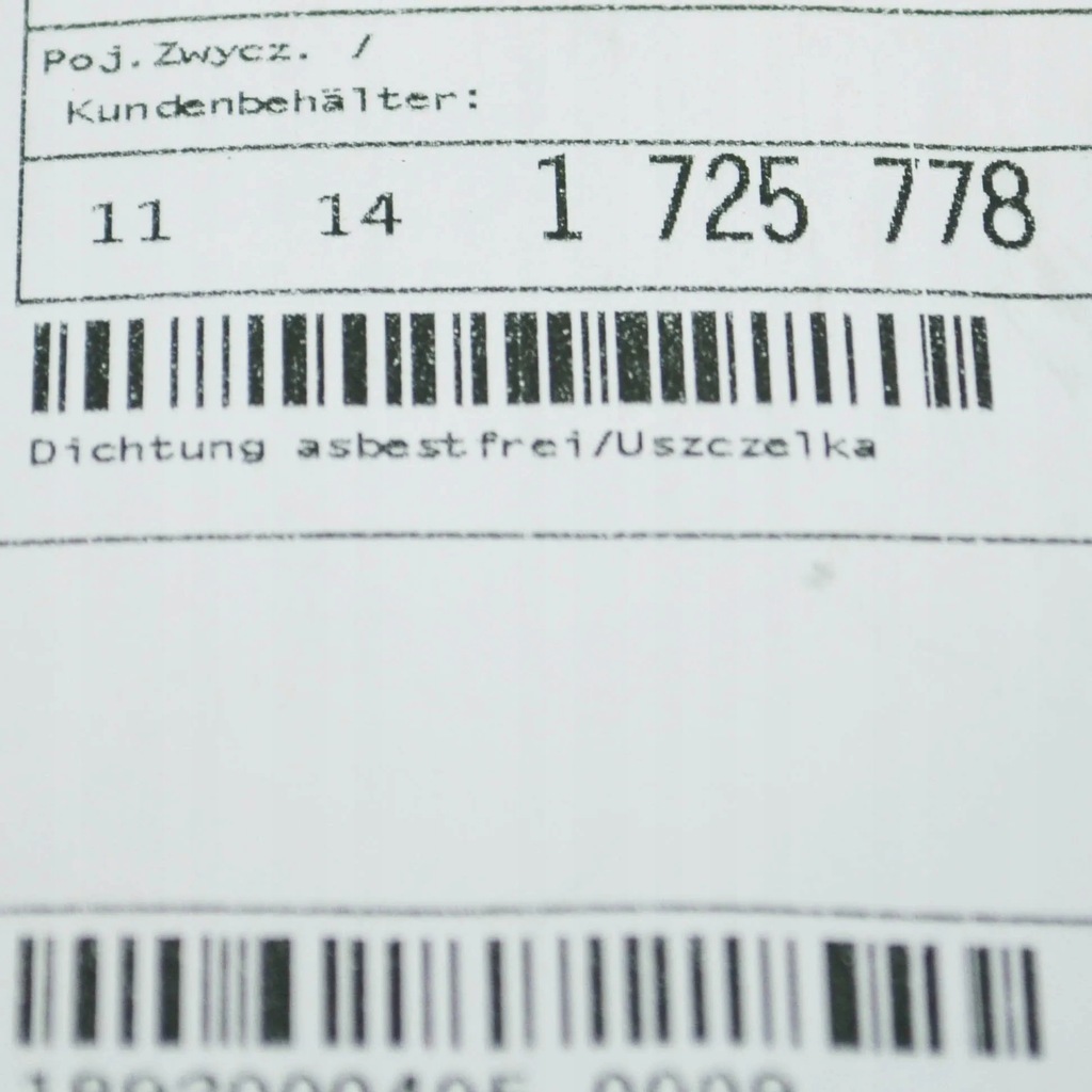 фото №7, Bmw 7 e38 прокладка крышки распределительного вала двигателя absestos free 11141725778