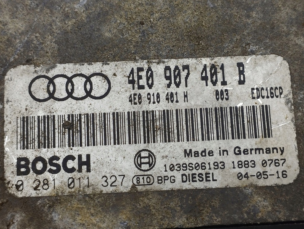 фото №8, Audi a8 s8 d3 4e 2004 блок управления / модуль ecu