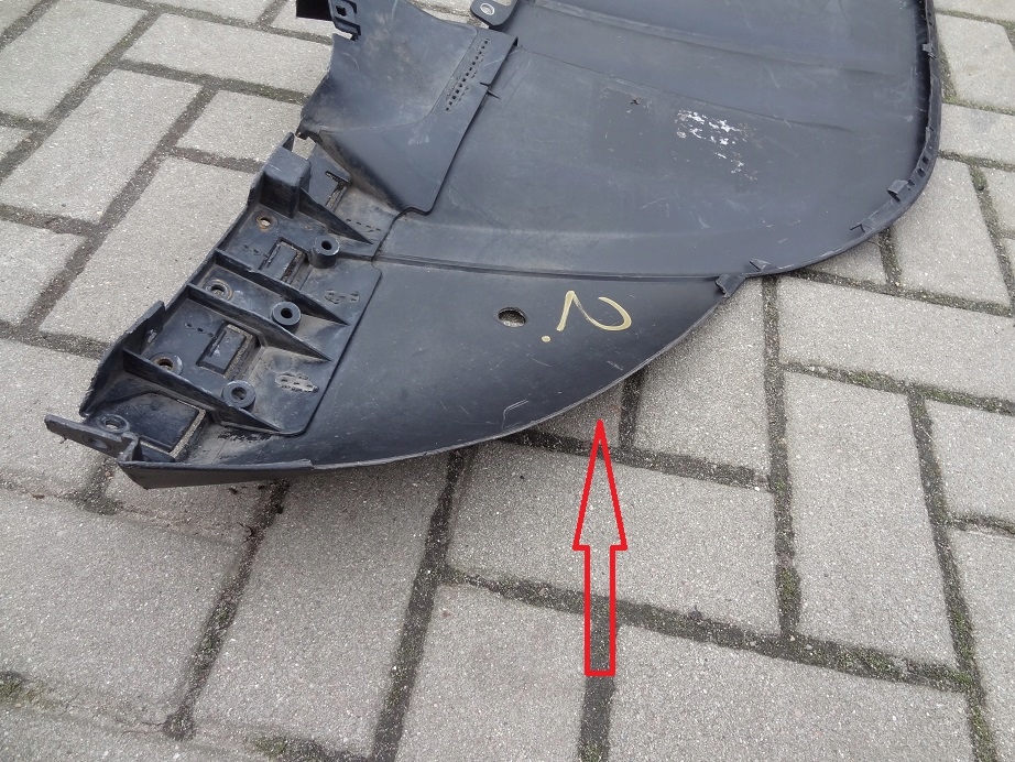 Спойлер спойлер dół бампера перед 7p5807061 porsche cayenne Зі Шроту