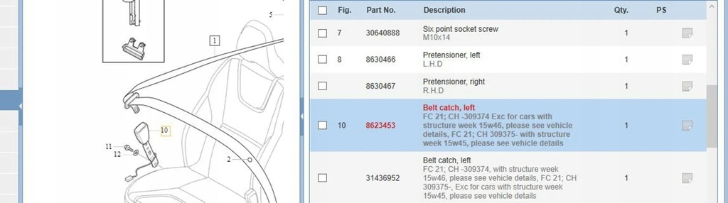 фото №6, Volvo v60 2012 ремені безпеки