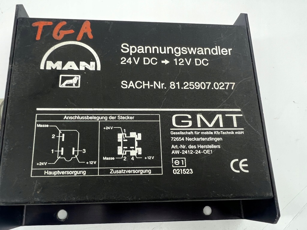 фото №3, Man tga преобразователь напряжения 81259070277