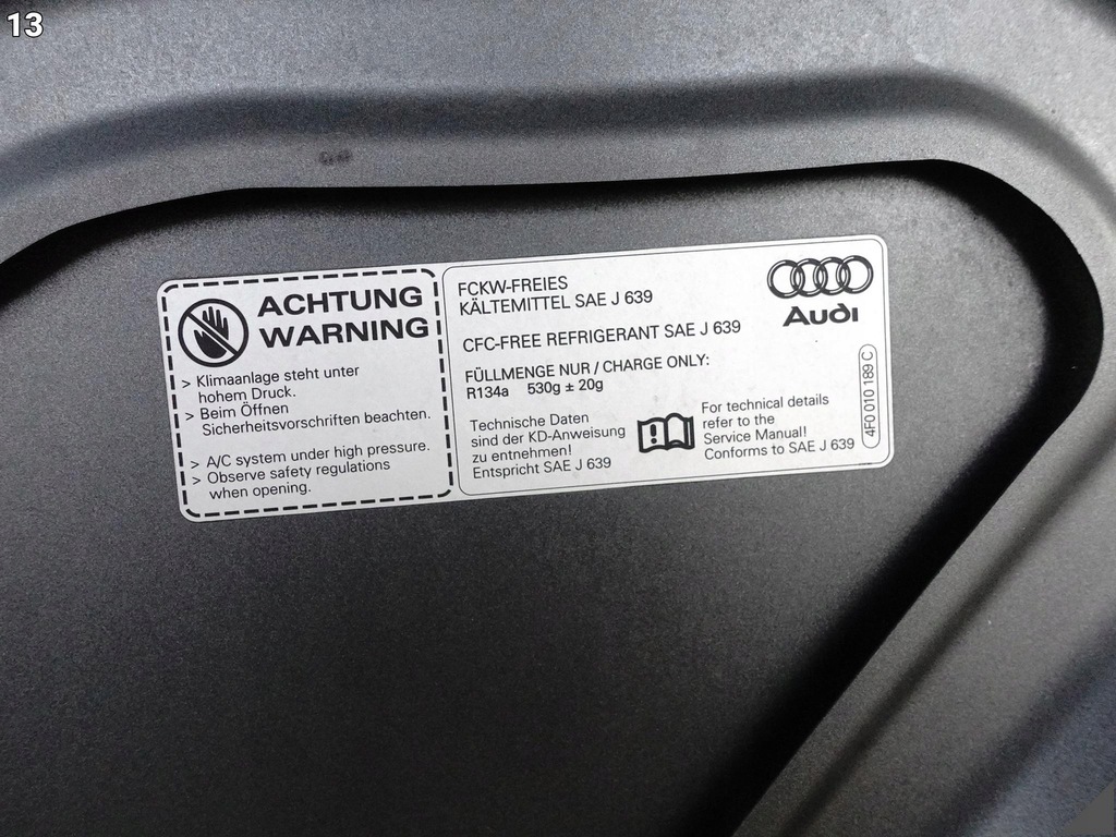 фото №14, Audi rs7 s7 a7 4g8 c7 10-18 капот кришка комплектна демонтаж колір i6 матовий