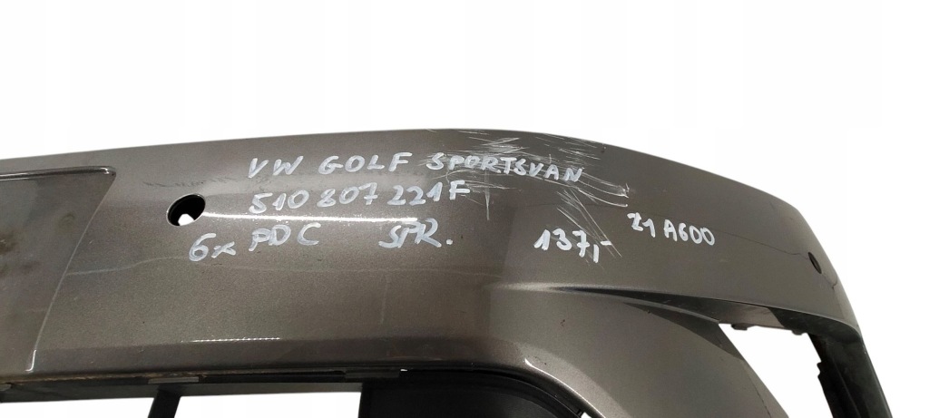 фото №9, 510807221f vw golf sportsvan 2014- бампер передний перед 6xpdc