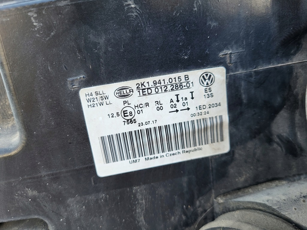 фото №10, Лампа левый перед vw caddy 2k1941015