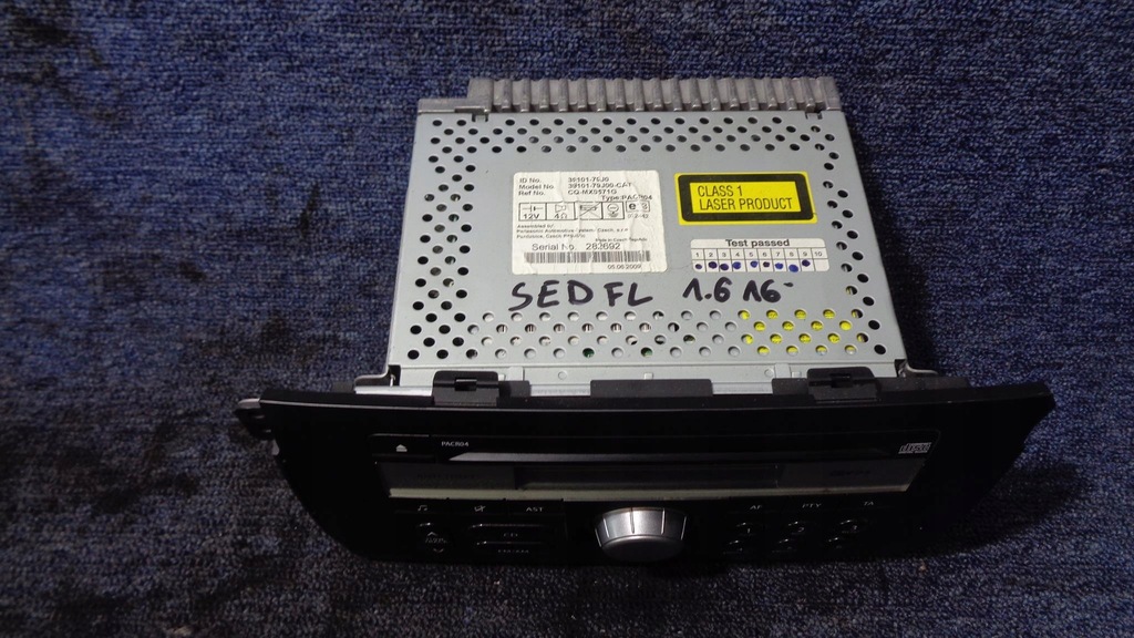 фото №4, Радиопроигрыватель радио cd pacr04 fiat sedici suzuki sx4