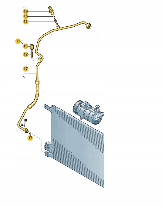 фото №8, Шланг кондиционера vw golf 13-