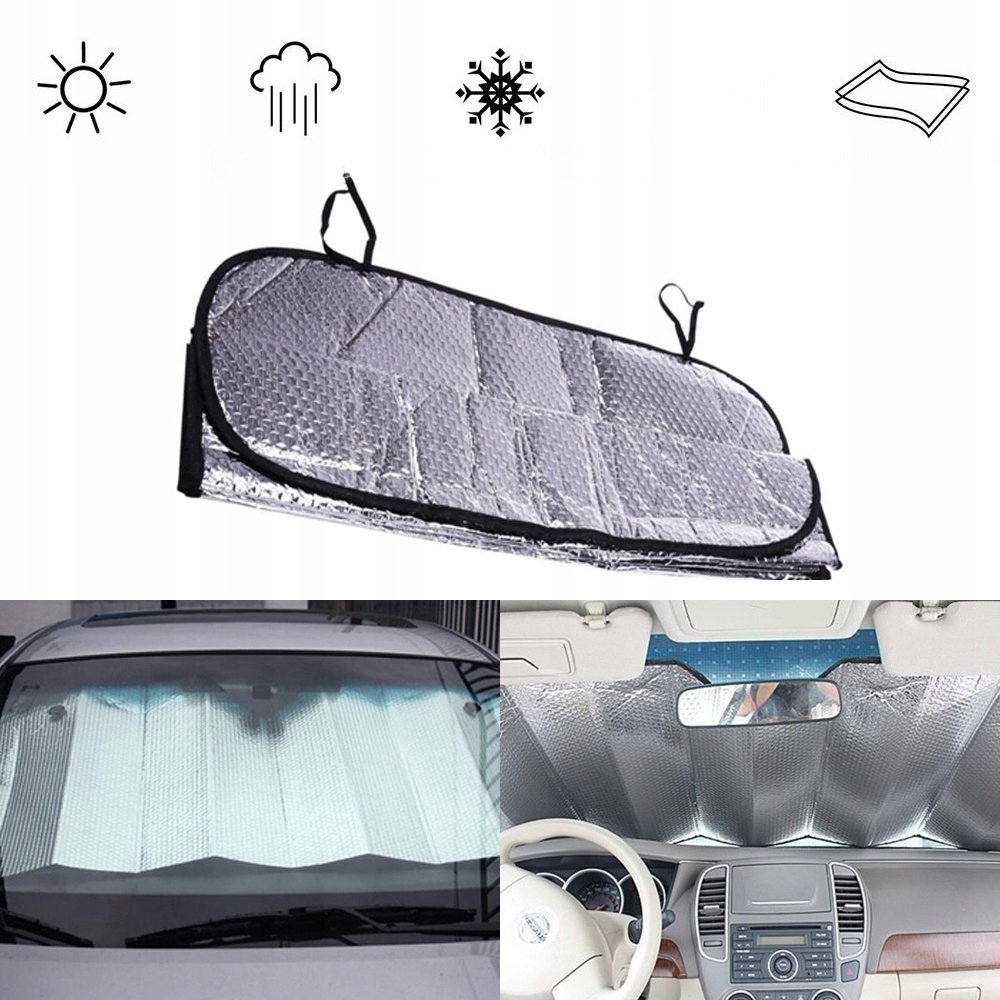 фото №8, Складная защита солнцезащитная na передняя стекло автомобильная отражающая пленка алюминиевая
