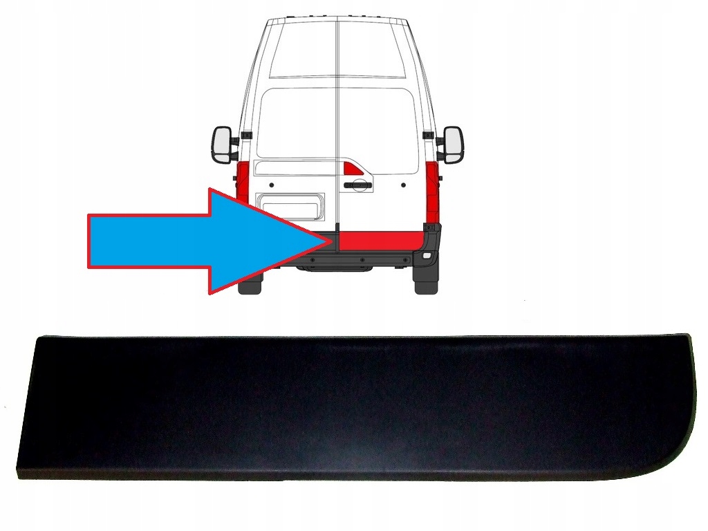 фото №1, Молдинг дверь задних правая renault master opel movano nissan nv400 2010 -