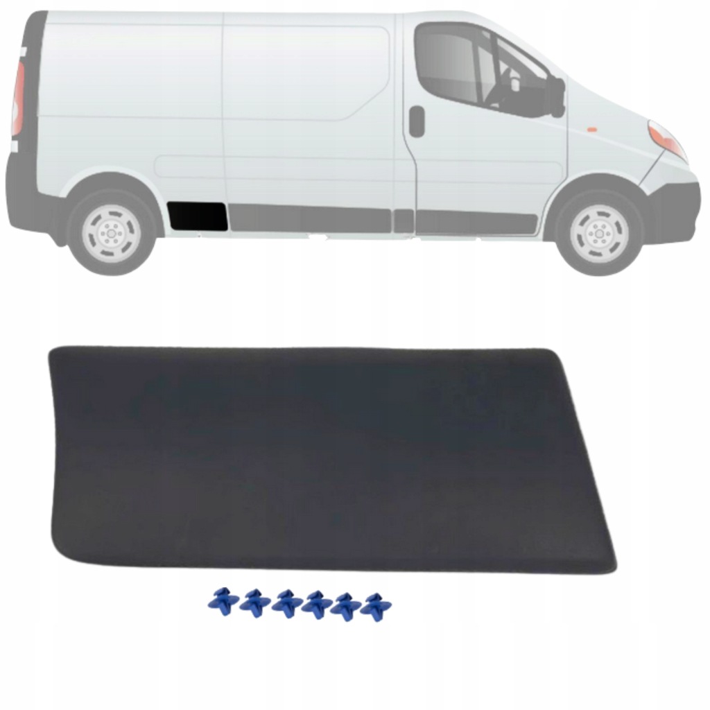 Купить Молдинг перед  задним правым колесом - vivaro / trafic / primastar - 2001-