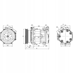 фото №5, Компресор компресор кондиціонера do renault trucks midlum premium volvo fl