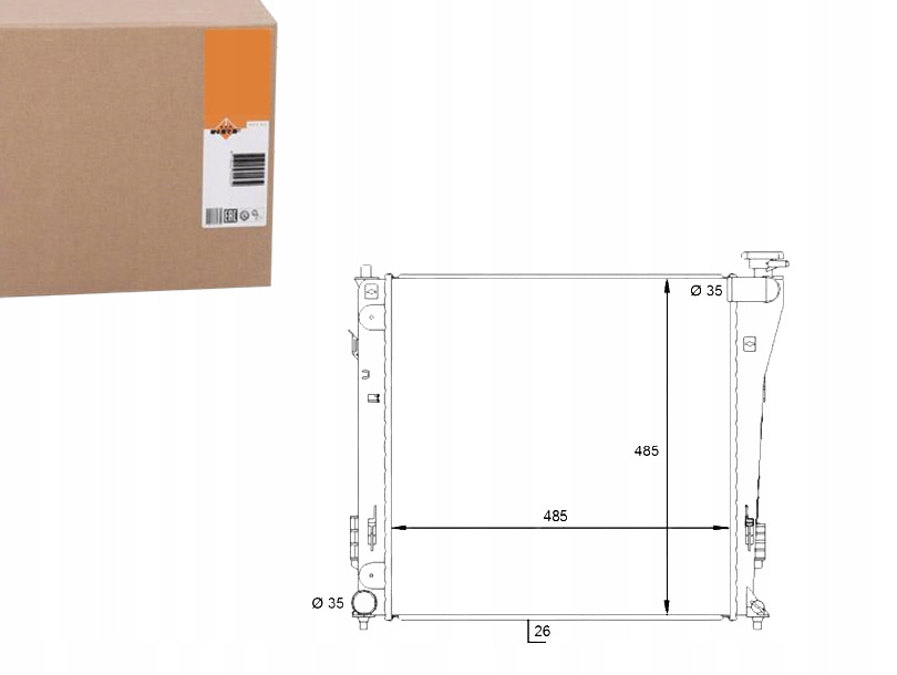 фото №1, Радиатор hyundai i40 1,7crdi 2011- nrf
