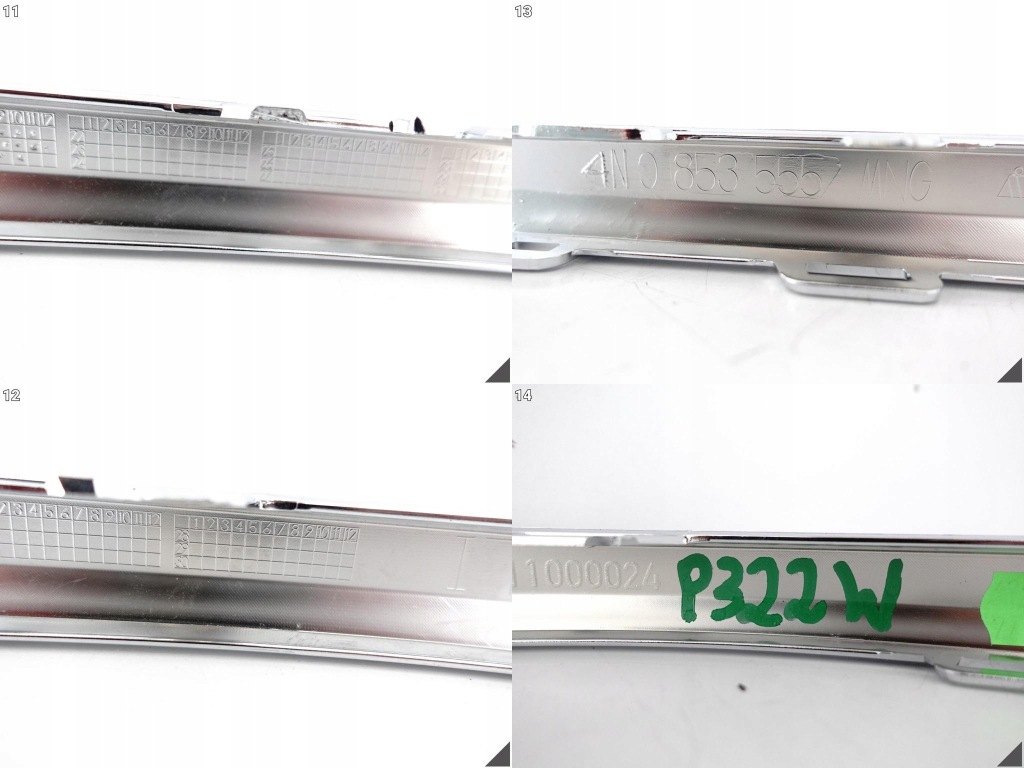 фото №12, Audi a8 4n0 d5 17-21 бампер молдинг декоративная хром левый задняя 4n0853555