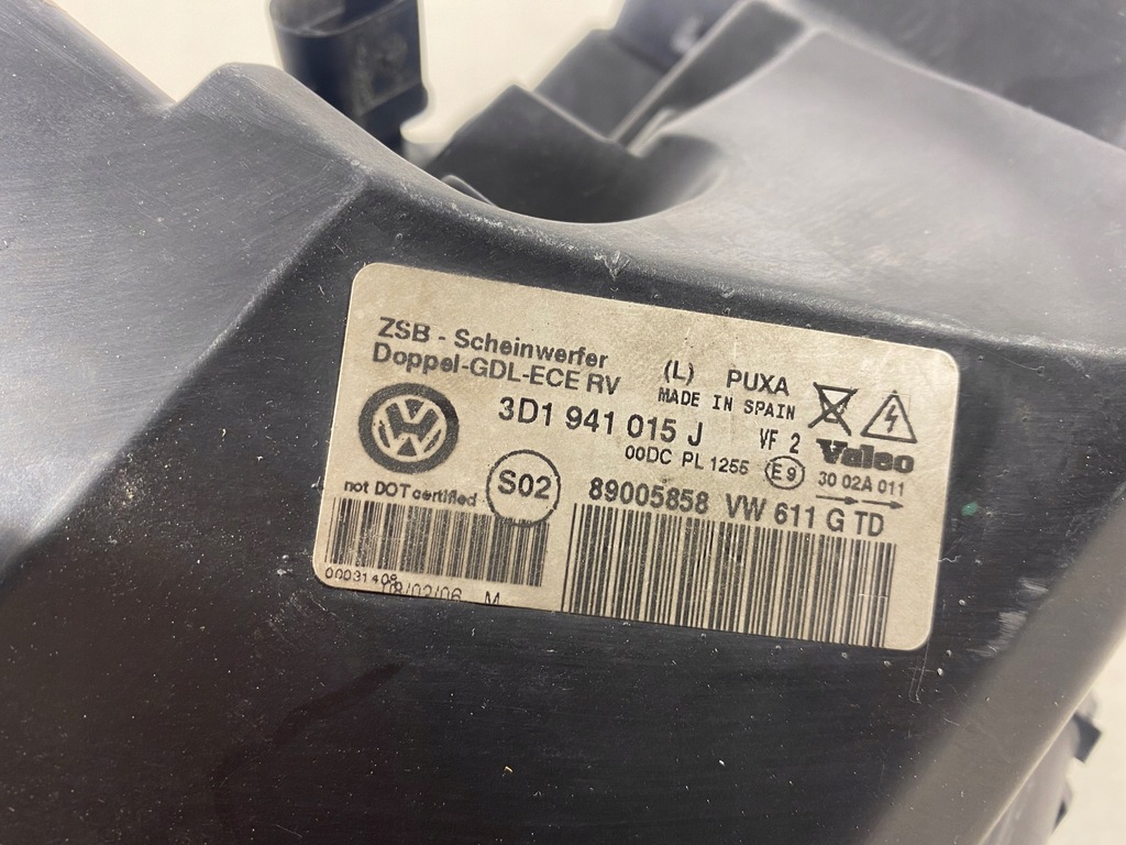 фото №10, Vw phaeton ксенон 3d1 лампа левая перед eu идеальное состояние 015j