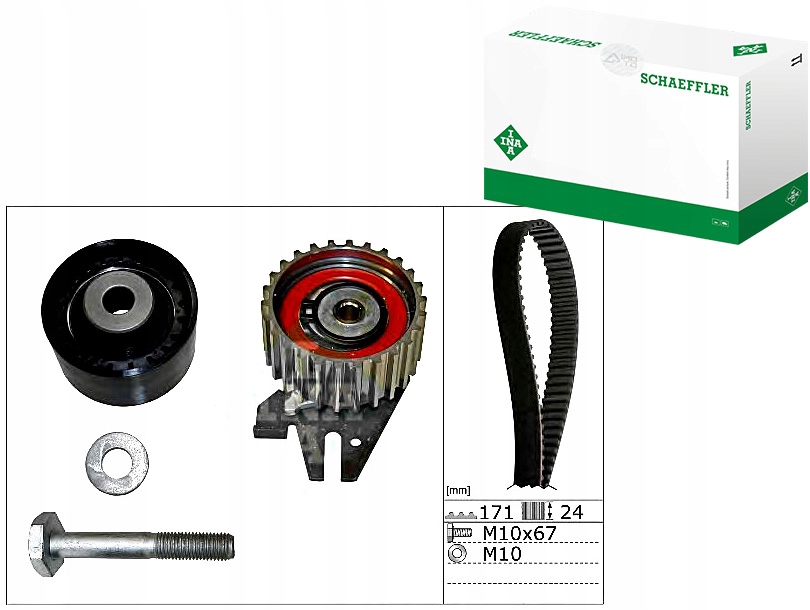 фото №1, Ina комплект - набір ремінь розподільного валу