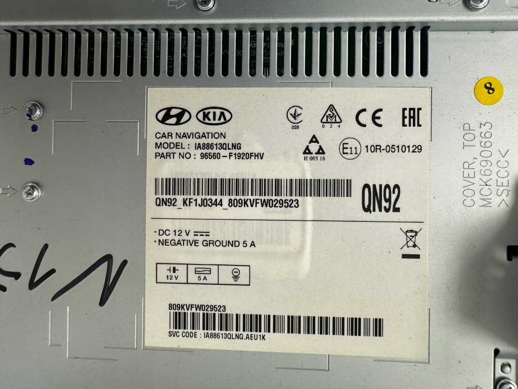 фото №8, Дисплей навігація радіо kia sportage iv 96560-f1920fhv