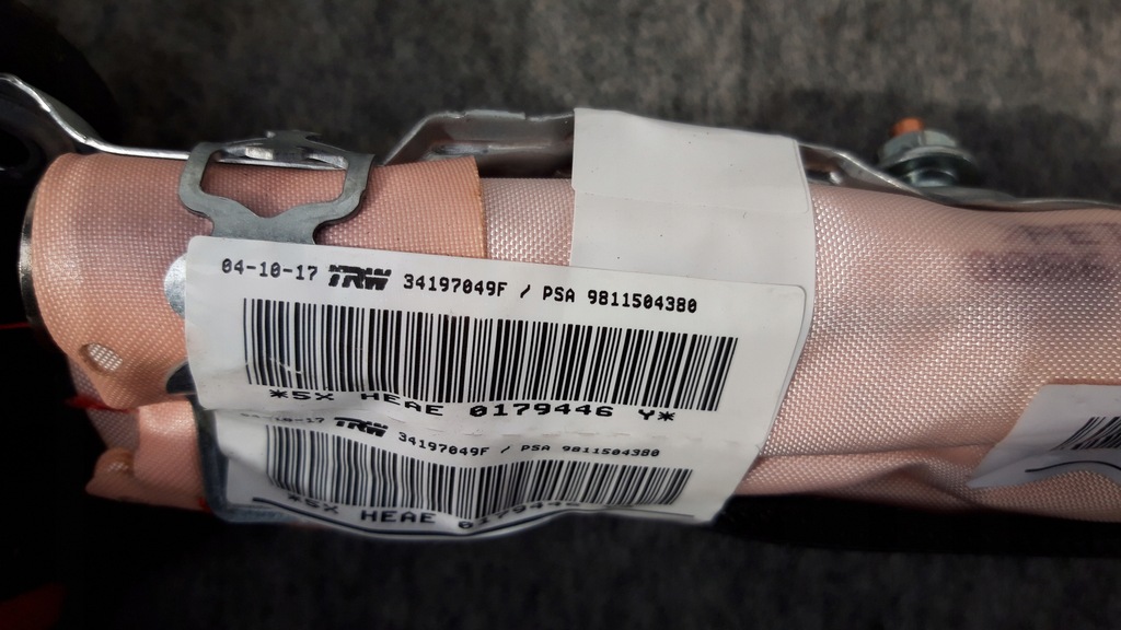 фото №4, Шторка безпеки подушка повітряна подушка безпеки peugeot 3008 ii l+pr.