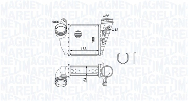 Magneti marelli інтеркулер vw golf iv Доставка
