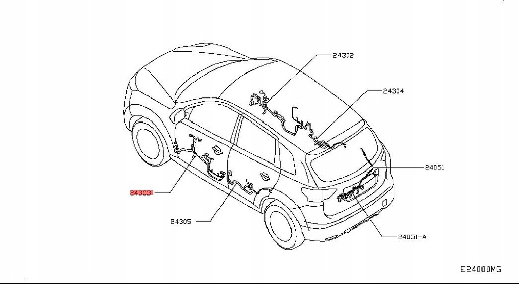 фото №8, Джгут двері лівий перед nissan qashqai 2014-2017 241254eh0d