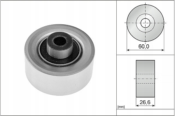 фото №14, Ina 532 0311 10 ролик направляющая / направляющая, ремень клиновой зубчатый
