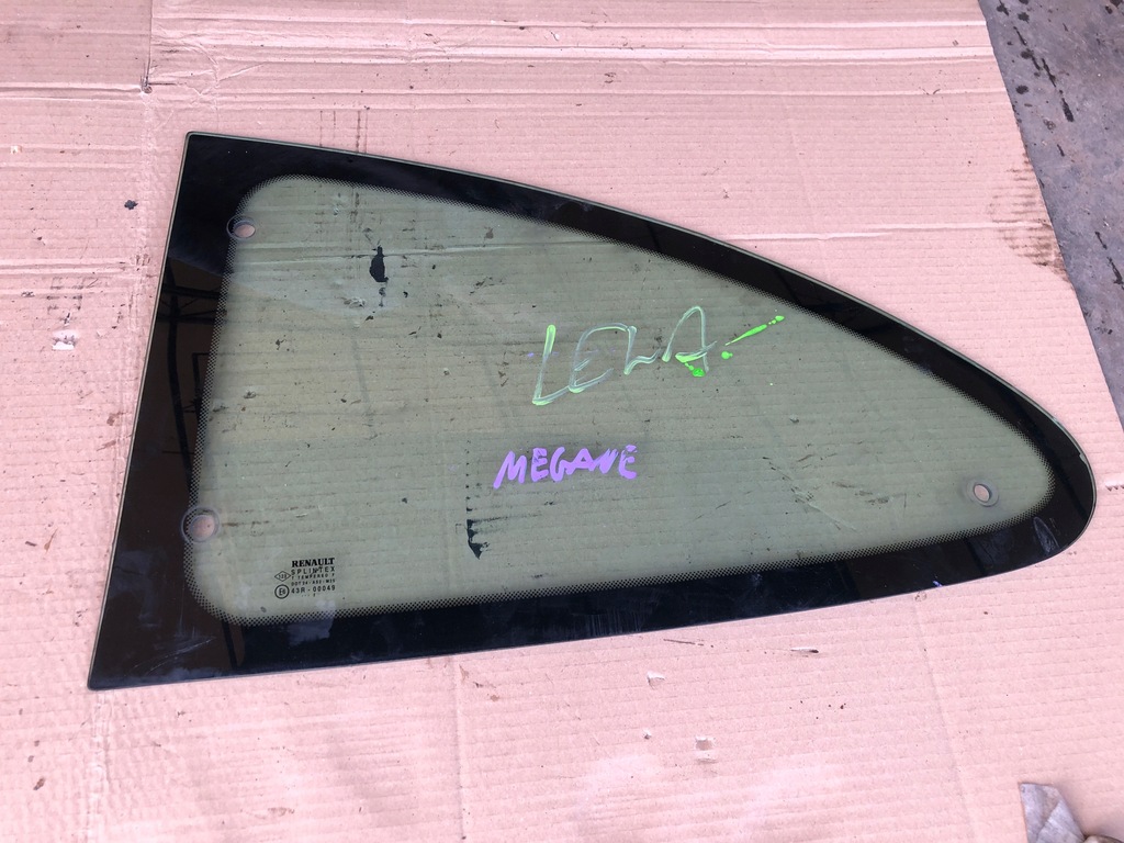 фото №1, Renault megane coupe стекло кузовная левая задняя