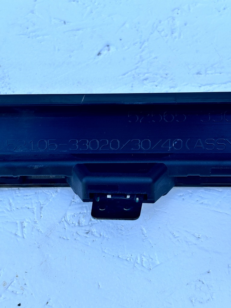 фото №13, Lexus es vii 2018- спойлер накладка молдинг бампера хром задня 52105-33020