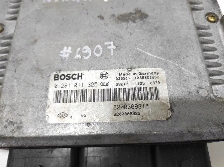фото №4, Бортовий комп'ютер двигуна ecu renault espace iii je0_ 8200309318 2.2l дизель 83kw
